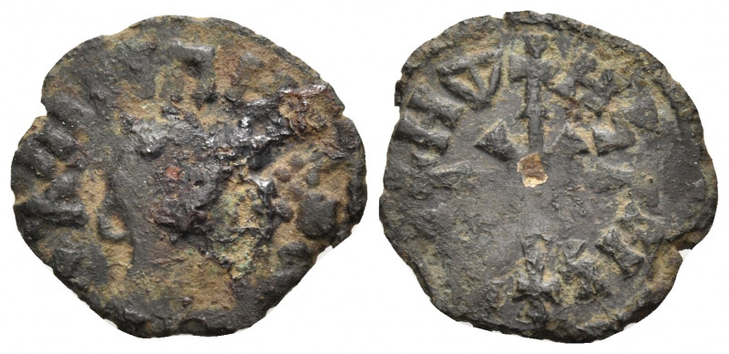 AXUM. Wazen Agad (Ella Gabaz), Circa 550-570. Lepton (Copper, 16 mm, 1.02 g). LA...