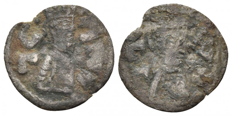 AXUM. Gersem, circa 570-590. Argyros (Silver, 14.5 mm, 0.61 g, 3 h). GR SM ("Ger...