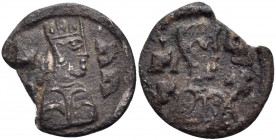 AXUM. Joel, Circa 590-610. Argyros (Silver, 14 mm, 0.83 g, 2 h). YO EL ("Joel" in Ge'ez) Crowned and draped bust to right. Rev. NG S ("King" in Ge'ez)...
