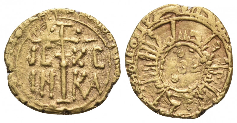 ITALY. Kingdom of Sicily. Roger II, 1105-1154. Tarì (Gold, 12 mm, 0.96 g), Messi...