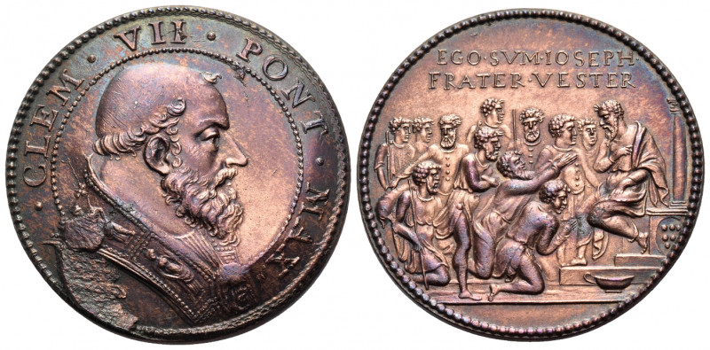 ITALY. Papal States. Clement VII (Giulio de' Medici), 1523-1534. Medal (Bronze, ...