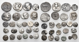 GREEK. Circa 6th-2nd century BC. (Silver, 45.80 g). A lot of Twenty-Five (25) Greek silver coins, mostly fractions from Asia Minor. An interesting gro...