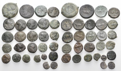 GREEK. Circa 5th-2nd centuries BC. (Silver/Bronze, 166 g). A lot of Twenty-Seven (27) Greek silver (2) and bronze (25) coins from Syracuse in Sicily, ...