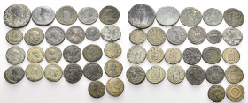 ROMAN IMPERIAL. Circa 3rd-4th century. (Bronze, 106 g). A lot of Twenty-Five (25) bronze coins, mostly of the Late Roman Empire. Mostly good very fine...