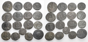 ROMAN IMPERIAL & PROVINCIAL. Circa 2nd-4th century. (Bronze, 45.50 g). A lot of Seventeen (17) bronze coins of the Late Roman Empire (16) and one Roma...