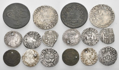 WORLD. Circa 14th-19th century. (Silver/Bronze, 29.31 g). A lot of eight (8) silver (6) and bronze (2) coins, including Armenian Trams of Levon I and ...