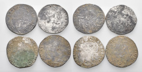 WORLD, The Dutch Republic. Circa 17th century. (Silver, 109 g). A lot of Four (4) Leeuwendaalders. Good fine or better. Sold as is, no returns (4).