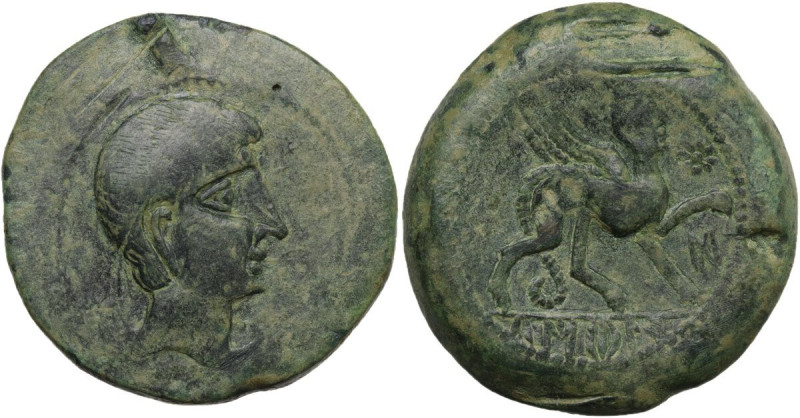 Hispania. Castulo. AE Unit or As, c. late 2nd Century BC. Obv. Diademed male hea...