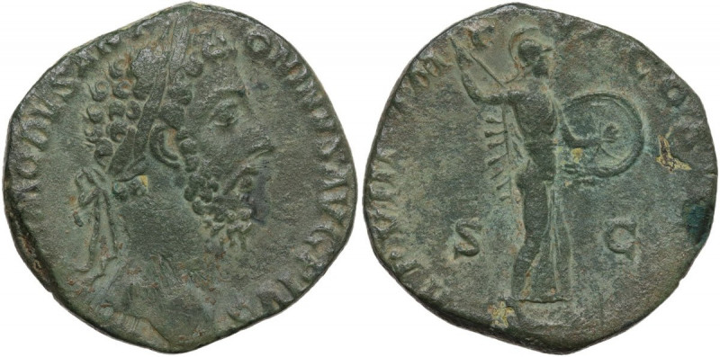 Commodus (177-192). AE Sestertius, 183-184 AD. Obv. [...] COMMODVS ANTONINVS AVG...