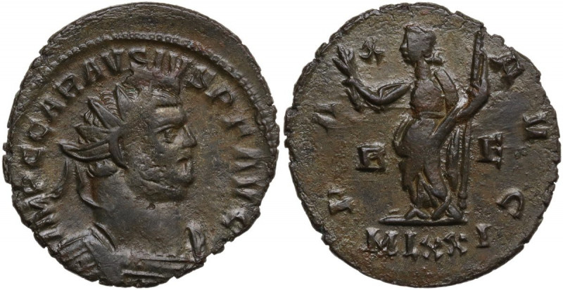 Carausius (287-293). BI Antoninianus. Londinium (London) mint. Obv. IMP TRAIANVS...