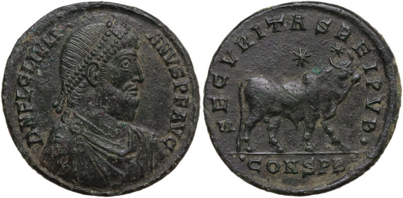 Julian II (361-363). AE 29 mm. Constantinople mint, 2nd officina, struck AD 361-...