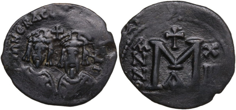 Revolt of the Heraclii (summer 608 - 5 October 610). AE Follis, Alexandria mint....