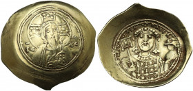 Michael VII Ducas (1071-1078). AV Histamenon Nomisma, Constantinople mint. Obv. IC-XC. Nimbate bust of Christ facing, wearing pallium and colobium, ra...