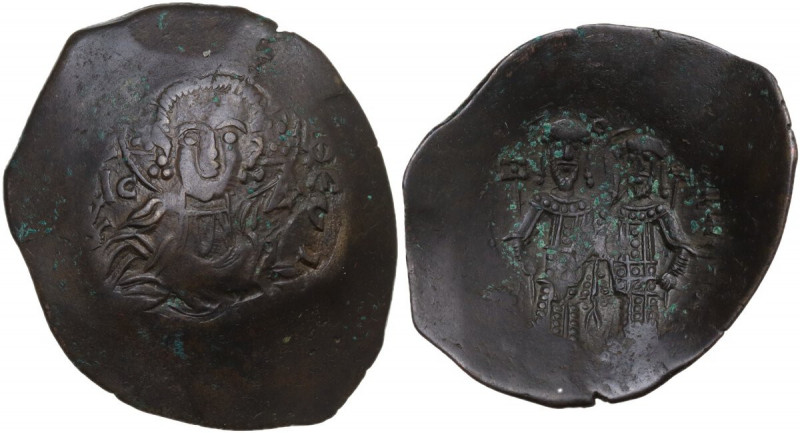 Alexius III Angelus Comnenus (1195-1203). BI Aspron Trachy, Constantinople mint,...