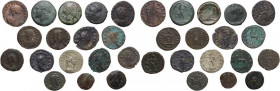 Miscellaneous from ancient world. Multiple lot of seventeen (17) BI/AE unclassified coins. BI/AE. Interesting.