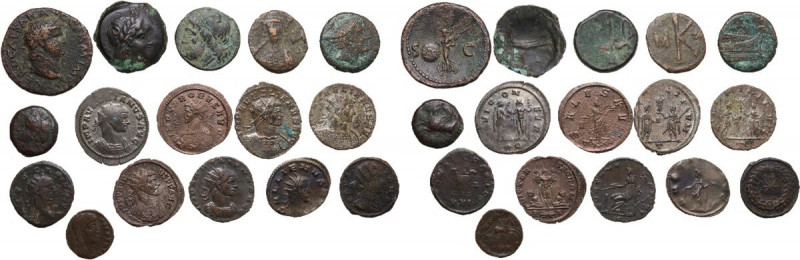 Miscellaneous from ancient world. Multiple lot of sixteen (16) BI/AE unclassifie...