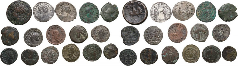 Miscellaneous from ancient world. Multiple lot of sixteen (16) BI/AE unclassifie...