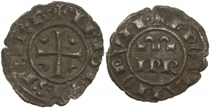 Brindisi. Federico II di Svevia (1197-1250). Denaro c. 1245. Sp. 135; Travaini 1...