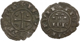 Brindisi. Federico II di Svevia (1197-1250). Denaro c. 1245. Sp. 135; Travaini 1993 40; D'Andrea 171. MI. 0.62 g. 17.00 mm. BB+.