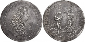 Firenze. Cosimo III de' Medici (1670-1723). Piastra 1676. CNI 6/9; Gal. VII, 2/4; MIR (Firenze) 326/3. AG. 31.25 g. 43.90 mm. Bel BB.