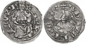 L'Aquila. Giovanna II d'Angiò Durazzo (1414-1435). Cella. CNI 2/62; MIR (Italia merid.) 58. AG. 1.13 g. 20.00 mm. NC. Bel BB.
