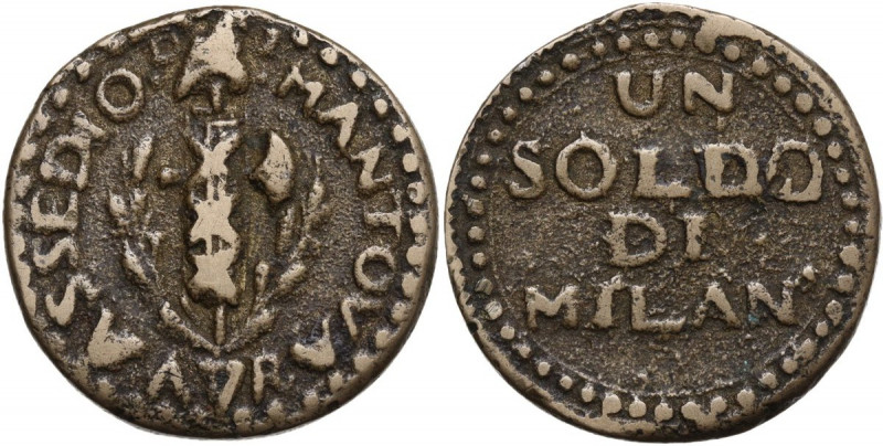 Mantova. Assedio Austro-Russo (1799). Soldo di Milan A. 7. Pag. 259; MIR (Lombar...