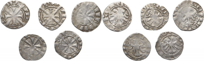 Merano. Mainardo II di Tirolo-Gorizia (1271-1295). Lotto di cinque (5) grossi ti...