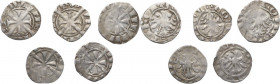 Merano. Mainardo II di Tirolo-Gorizia (1271-1295). Lotto di cinque (5) grossi tirolini. AG.