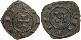 Messina. Manfredi (1258-1266). Denaro. Sp. 203; Travaini 1995 72; D'Andrea 246. MI. 0.79 g. 17.00 mm. BB+.