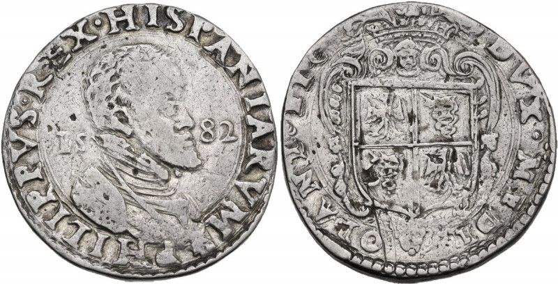 Milano. Filippo II (1556-1598). Scudo 1582. CNI tav. XVI, 1 (ducatone); Crippa 1...