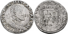 Milano. Filippo II (1556-1598). Scudo 1582. CNI tav. XVI, 1 (ducatone); Crippa 12B; MIR (Milano) 308/7. AG. 27.78 g. 37.50 mm. R. Graffio al rovescio....