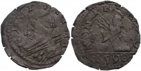 Montalto. Sisto V (1585-1590), Felice Peretti. Baiocco 1590. CNI 46; M. 125a; Berm. 1383. MI. 0.83 g. 19.00 mm. BB.