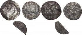 Napoli. Ferdinando I d'Aragona (1458-1494). Lotto di due (2) coronati. In lotto anche un coronato spezzato (volontariamente) a metà. AG.