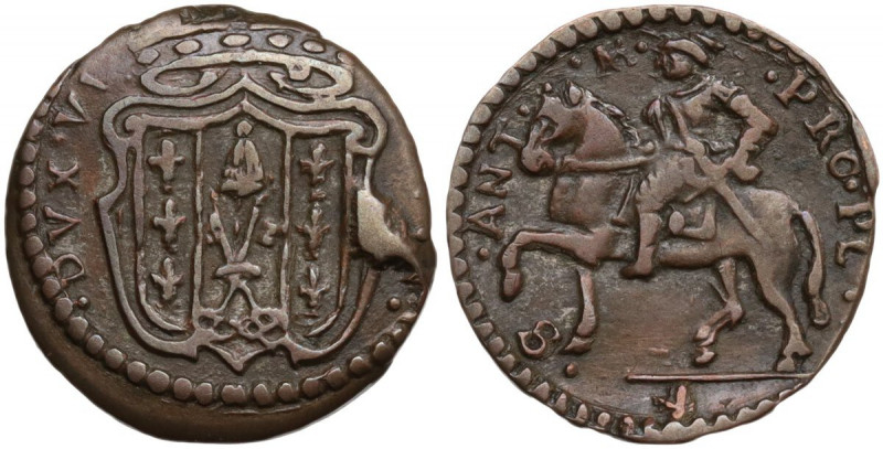 Piacenza. Ranuccio II Farnese (1646-1694). Soldo. CNI 26/29; MIR (Emilia) 1179. ...