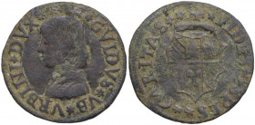 Urbino. Guidobaldo I da Montefeltro (1482-1508). Quattrino. CNI tav. XXVII, 16; Cav. 35. MI. 1.33 g. 19.00 mm. BB.