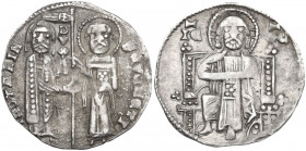 Venezia. Iacopo Contarini (1275-1280). Grosso matapan, probabile imitazione d'epoca. CNI tav. II, 18; Paol. 1. AG. 1.98 g. 20.00 mm. BB+.