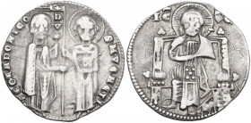 Venezia. Pietro Gradenigo (1289-1311). Grosso matapan. CNI tav. II, 27; Paol. 2. AG. 2.08 g. 20.00 mm. qBB/BB.