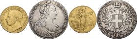 Vittorio Emanuele III (1900-1943). 50 lire 1911 cinquantenario. Pag. 656; MIR (Savoia) 1122a. AU. 16.16 g. 28.00 mm. In aggiunta al lotto un tallero 1...