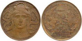 Vittorio Emanuele III (1900-1943). 20 centesimi Esposizione di Milano 1906. Mont. 4. CU. 27.50 mm. Bel BB.