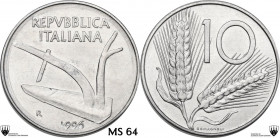 10 lire 1996. Mont. 53. IT. 1.60 g. 23.00 mm. Difetti di coniazione. MS 64. Encapsulated by CCG MS 64.