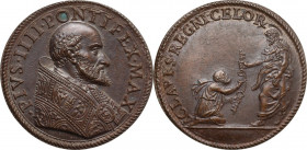 Pio IV (1559-1565), Gian Angelo de' Medici. Medaglia s.d. D/ PIVS IIII PONTIFEX MAX. Busto a destra a testa nuda con piviale. R/ CLAVES REGNI CELOR. G...