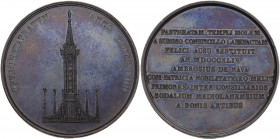 Medaglia 1844 per il restauro del duomo e l'innalzamento della madonnina di Milano da parte di Ambrogio Nava. AE. 43.22 g. 47.00 mm. Opus: Putinati. C...
