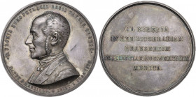 Domenico Promis (1804-1874), storico e numismatico. Medaglia coniata 1874, per la morte. D/ D. PROMIS NVMOPHYLACII REGII TAVRIN CVSTOS - NATUS 4 MARTI...