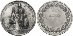 Accademia Atestina di Belle Arti di Modena. Medaglia premio conferita ai partecipanti all'accademia sec. XIX. Boccolari 243. MB. 20.65 g. 40.50 mm. RR...
