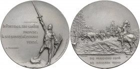 Medaglia 1900 per l'anniversario della battaglia di Legnano. Johnson 48. MB. 61.72 g. 56.00 mm. Opus: Cappuccio. Segno al rovescio, altrimenti. SPL.