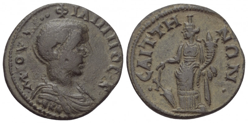 Lydien. Saitta. Philippus II. als Caesar (247 - 249 n. Chr.).

 Bronze.
Vs: B...