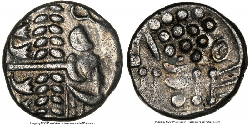 BRITAIN. Durotriges. Ca. 60-20 BC. AR stater (19mm, 1h). NGC Choice VF. Badbury ...
