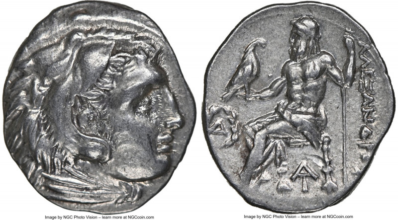 MACEDONIAN KINGDOM. Alexander III the Great (336-323 BC). AR drachm (18mm, 6h). ...