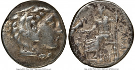 MACEDONIAN KINGDOM. Alexander III the Great (336-323 BC). AR drachm (17mm, 4.20 gm, 12h). NGC Choice VF 4/5 - 3/5, edge scuff. Lifetime issue of Abydu...