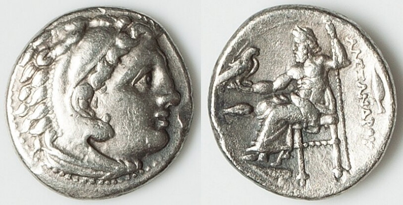 MACEDONIAN KINGDOM. Alexander III the Great (336-323 BC). AR drachm (18mm, 4.12 ...